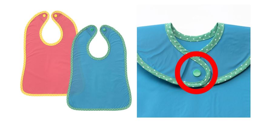  Ikea is recalling this pack of two bibs over fears babies could choke on the buttons