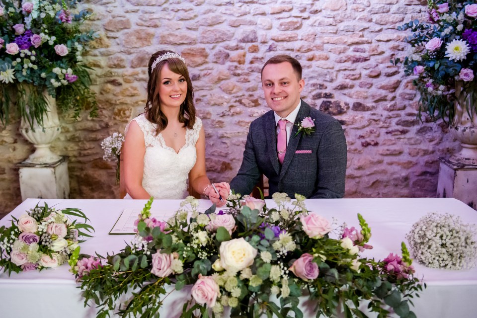  The bride and groom did their whole wedding DIY for £17,000