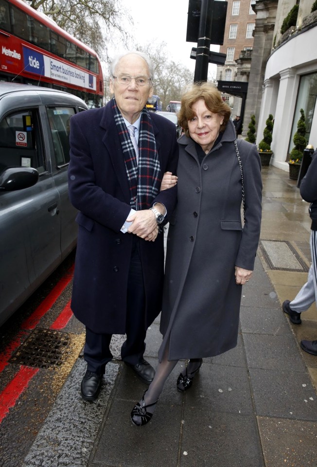  One of the last photos taken of Peter Sissons, taken on March 12 this year with wife Sylvia