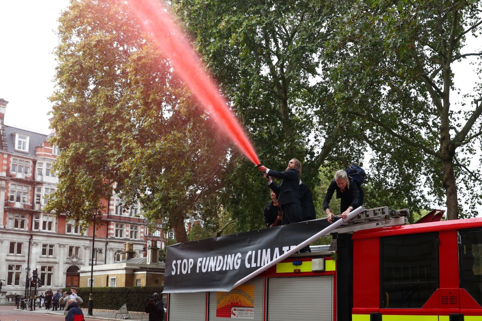  Animal Rebellion is thought to be a splinter group of Extinction Rebellion who tried to hold a protest at the Treasury earlier this week