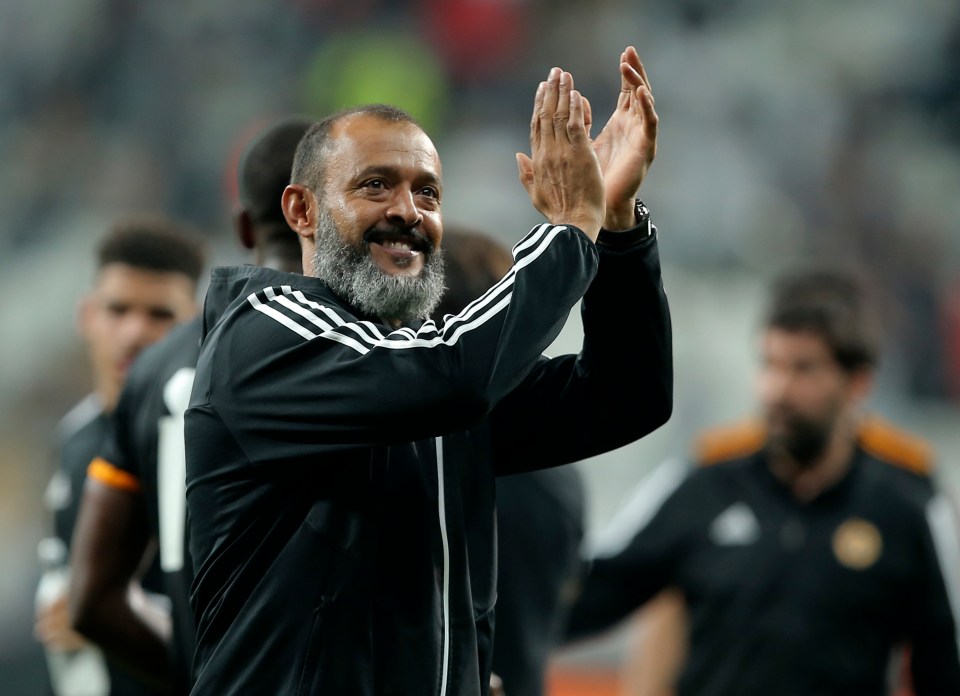  Nuno Espirito Santo's side travel to Slovan Bratislava next in the group stage