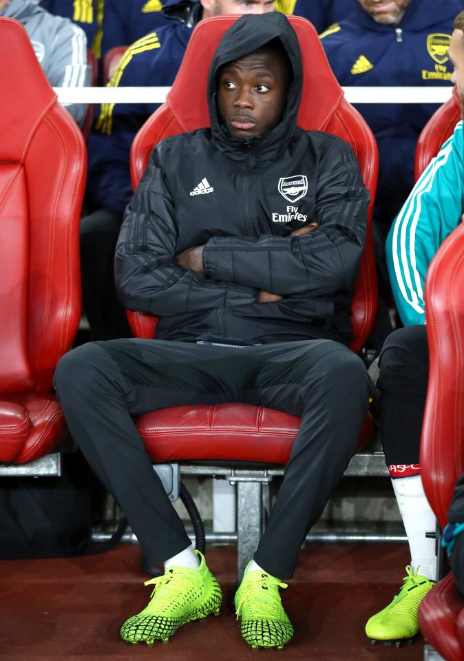  Nicolas Pepe has struggled to make an impact since his £72m move