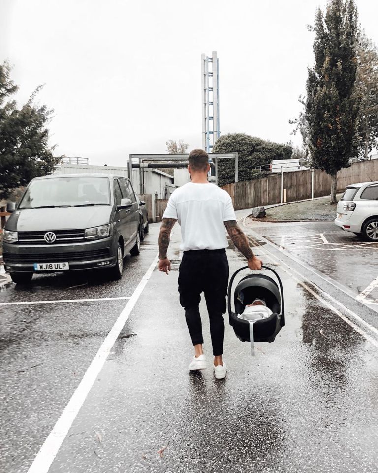  Dom shared a picture as he left the hospital