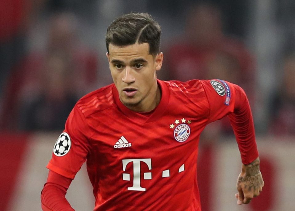  Coutinho is currently on loan with Bayern Munich