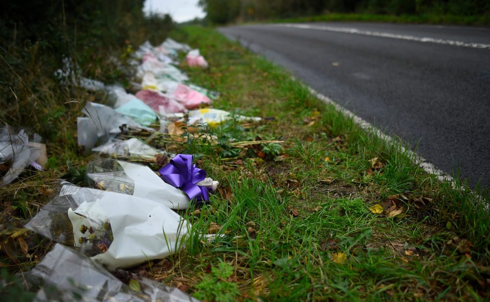  Tributes were left outside the base after the teen was killed