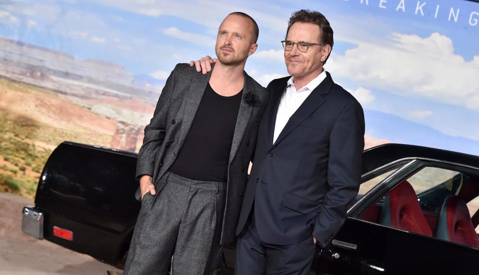  The much-loved duo posed next to promotional material for Netflix's El Camino: A Breaking Bad movie