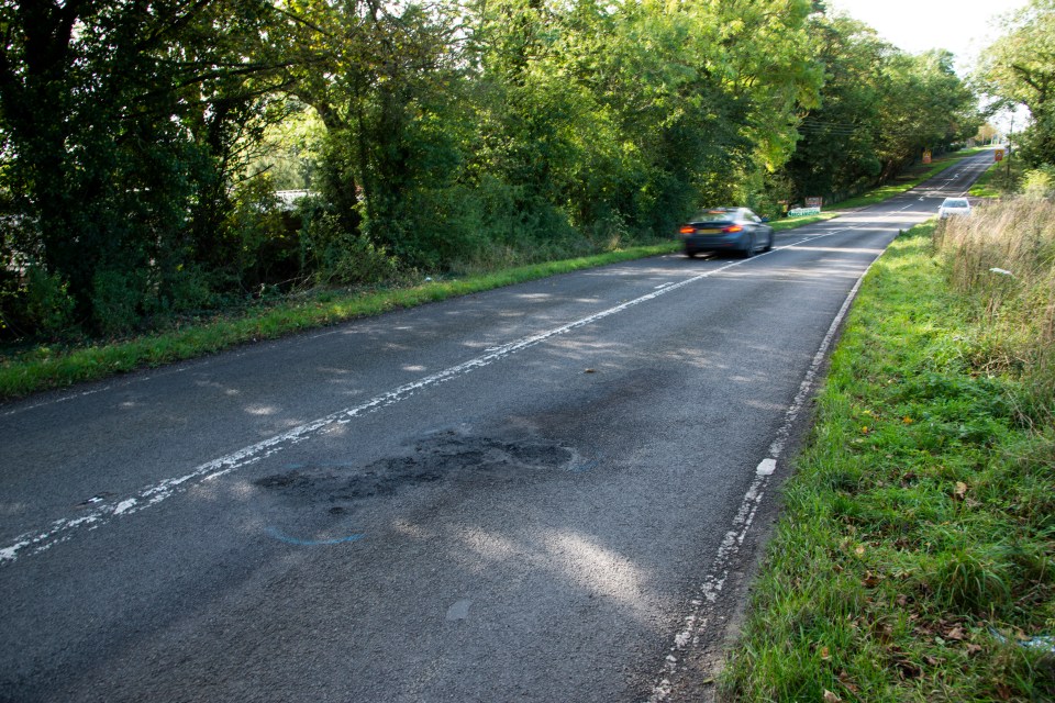  The road where the fatal crash unfolded on August 27