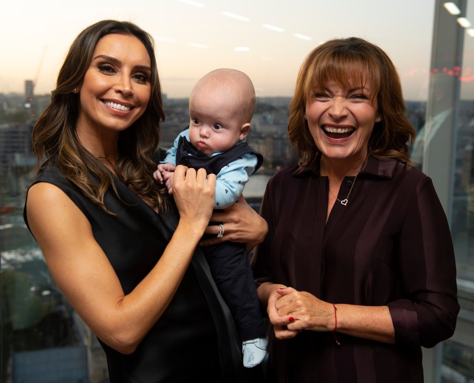  Christine Lampard handed the award to Prof Nicolaides, who Sherrie describes as her 'guardian angel'