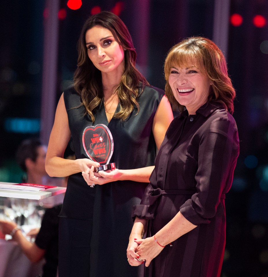  Christine Lampard presents an award at the event, hosted by telly star Lorraine Kelly