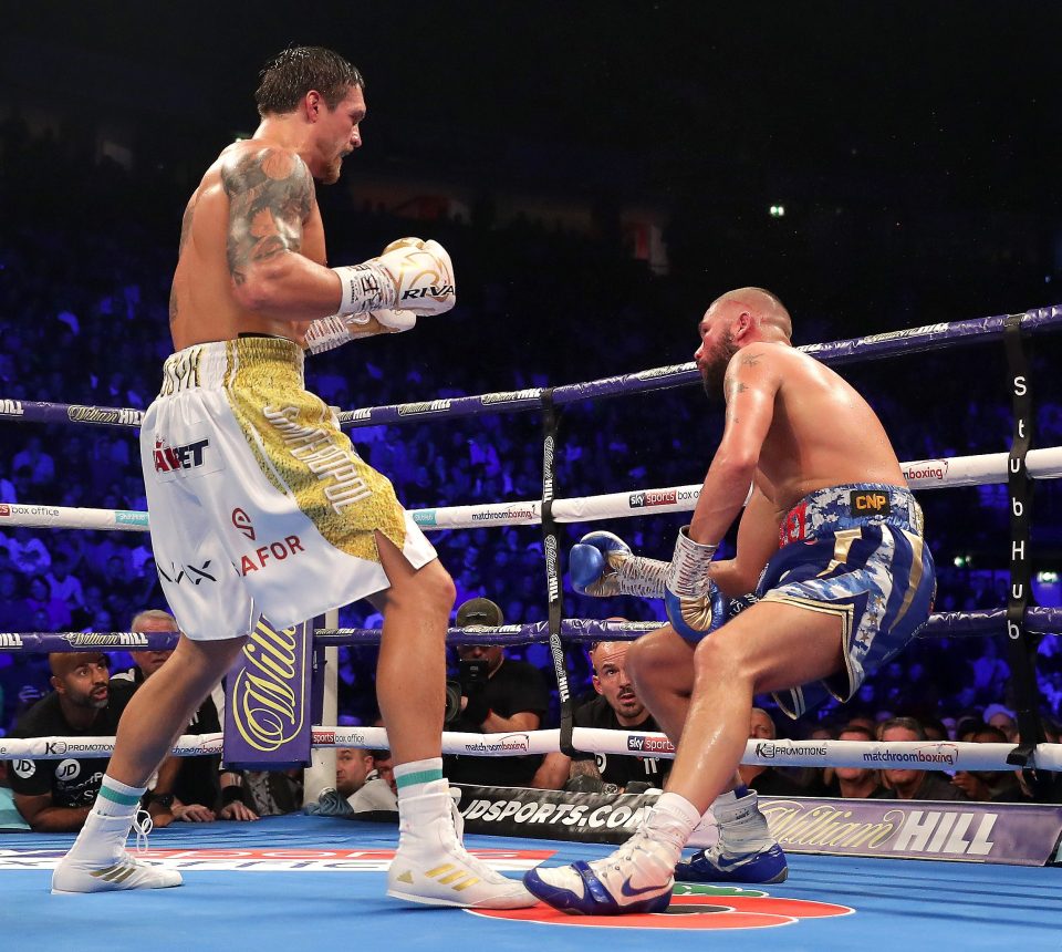  Usyk has knocked out Tony Bellew in the past