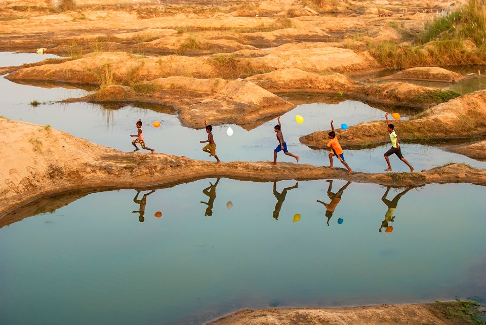 'Rainbow childhood' by @chandrani (India)