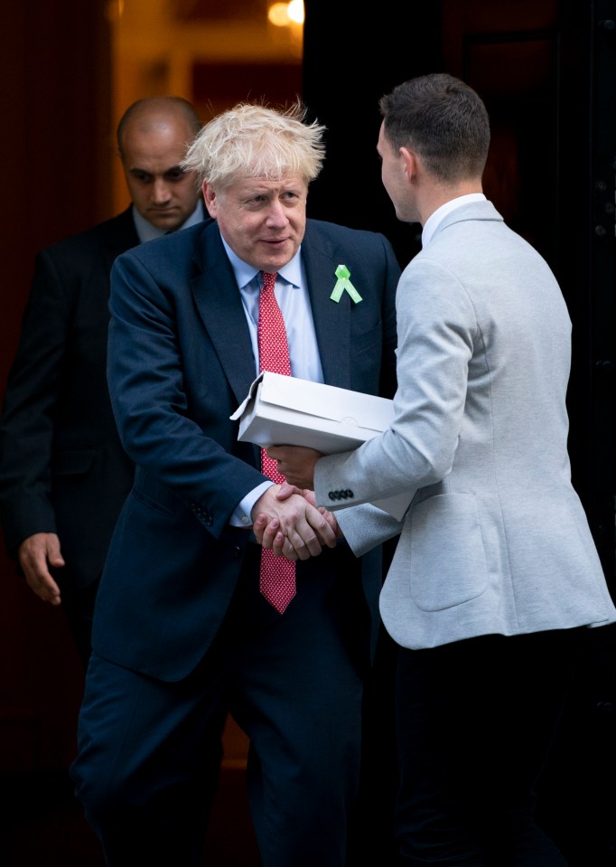  Ben handed Boris a petition calling for compulsory mental health first aid training for teachers