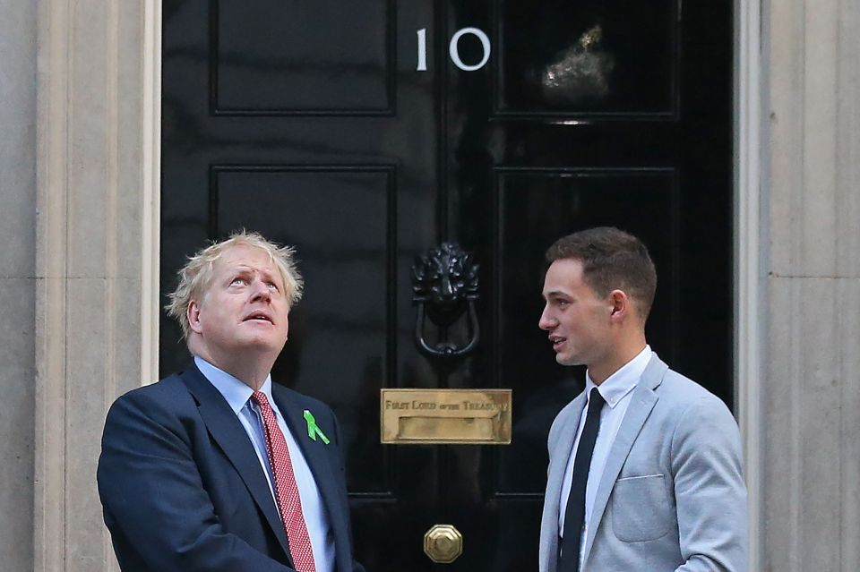  Ben said it was "surreal" entering No 10 but a very proud moment for his family