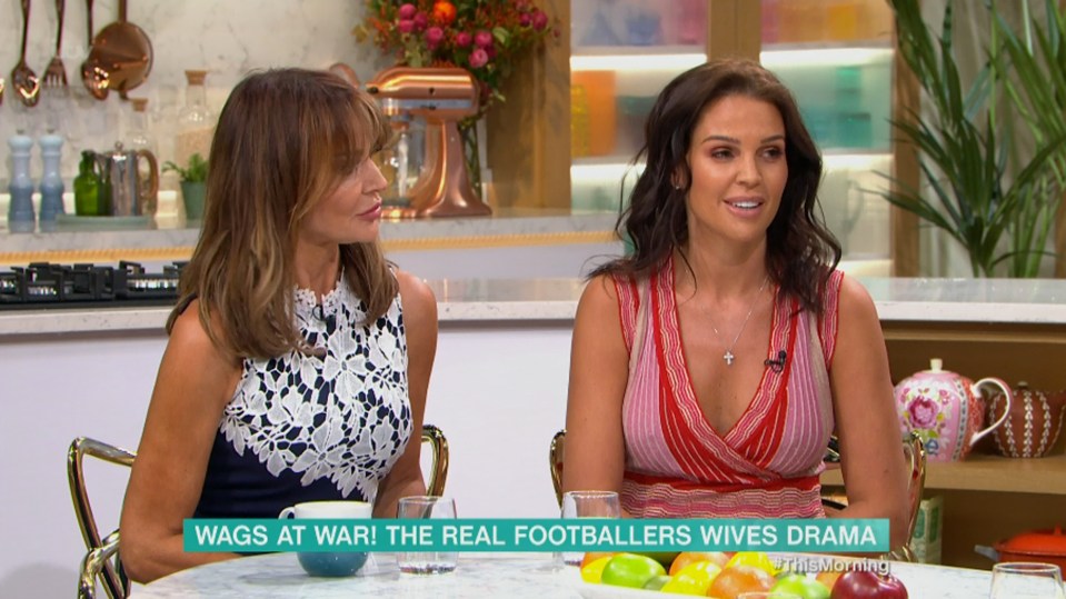  Danielle Lloyd appeared on This Morning today with Lizzie Cundy - with both showing support for Coleen