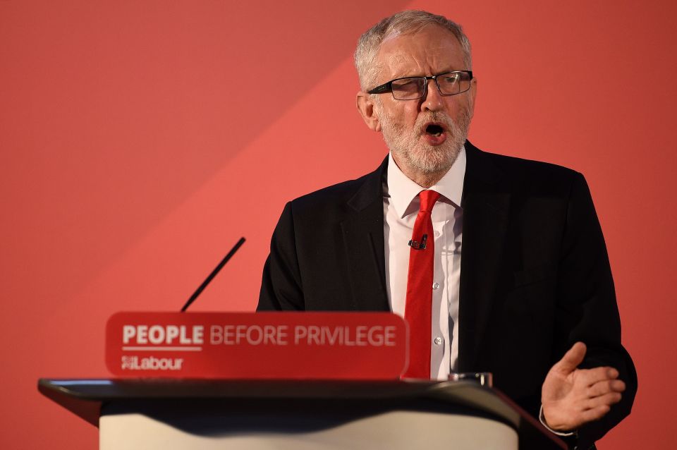  Labour leader Jeremy Corbyn called the speech a 'party political broadcast'