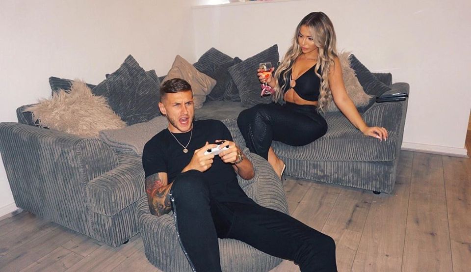  The couple have gone for an L shaped sofa