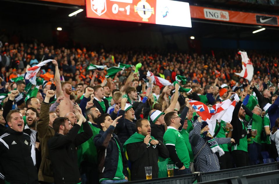  Northern Irish fans could scarcely believe their luck in Rotterdam