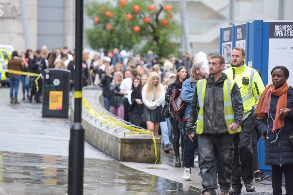  Dozens of people were evacuated from the shopping centre