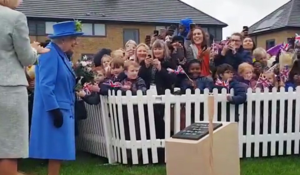  The young boy had been cheering for the Queen's arrival