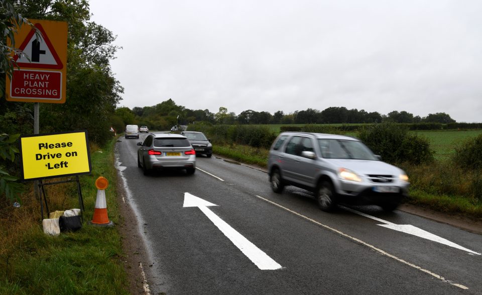  The new 'keep left' signs near the airbase where Harry Dunn was killed have been blasted as 'too late' by locals