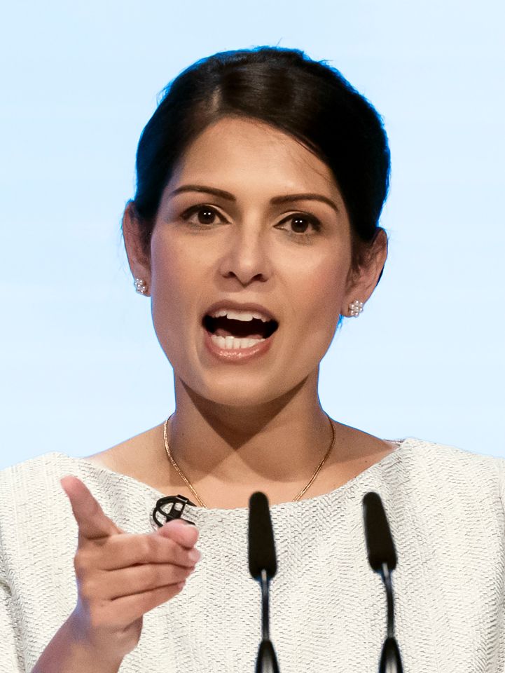  Priti Patel said many criminals return to our country when 'all you get is a slap on the wrist'