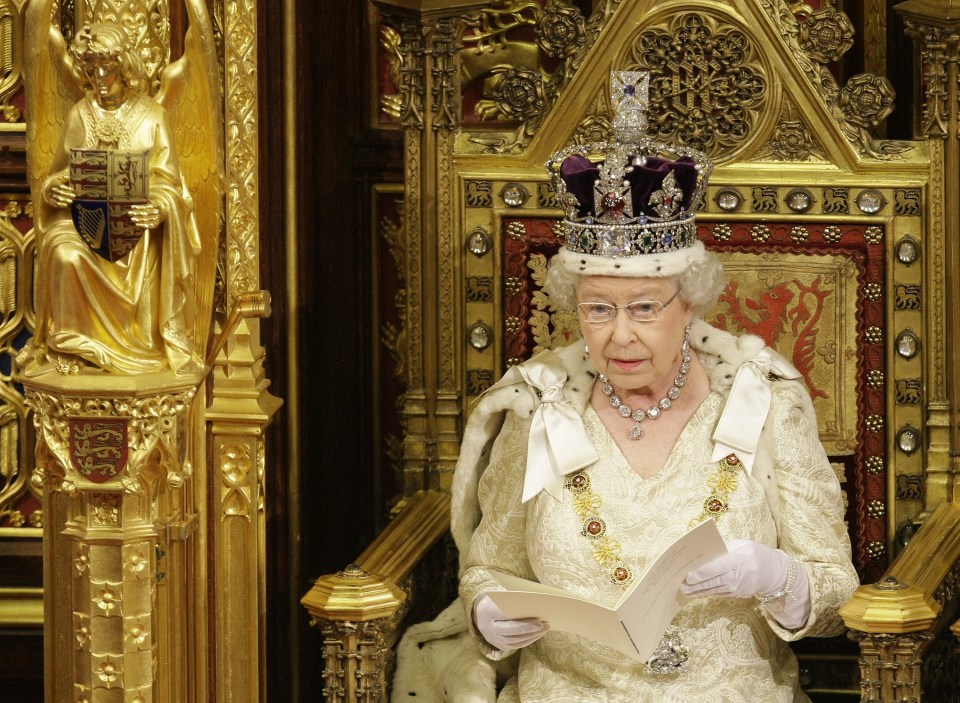  The Queen is expected to deliver her speech at 11.30am today