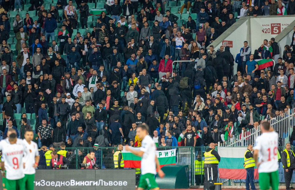  A large group of supporters exited the stadium shortly before the half-time whistle went but it is unclear if this was pre-arranged