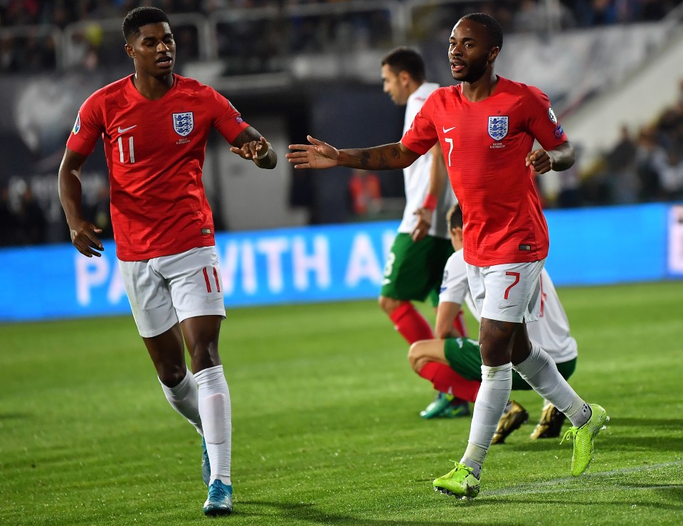 Marcus Rashford and Raheem Sterling were among the players racially abused by Bulgaria fans in their Euro 2020 qualifier