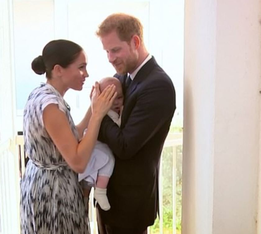  The sweet moment is from a trailer for upcoming documentary Harry and Meghan: An African Journey