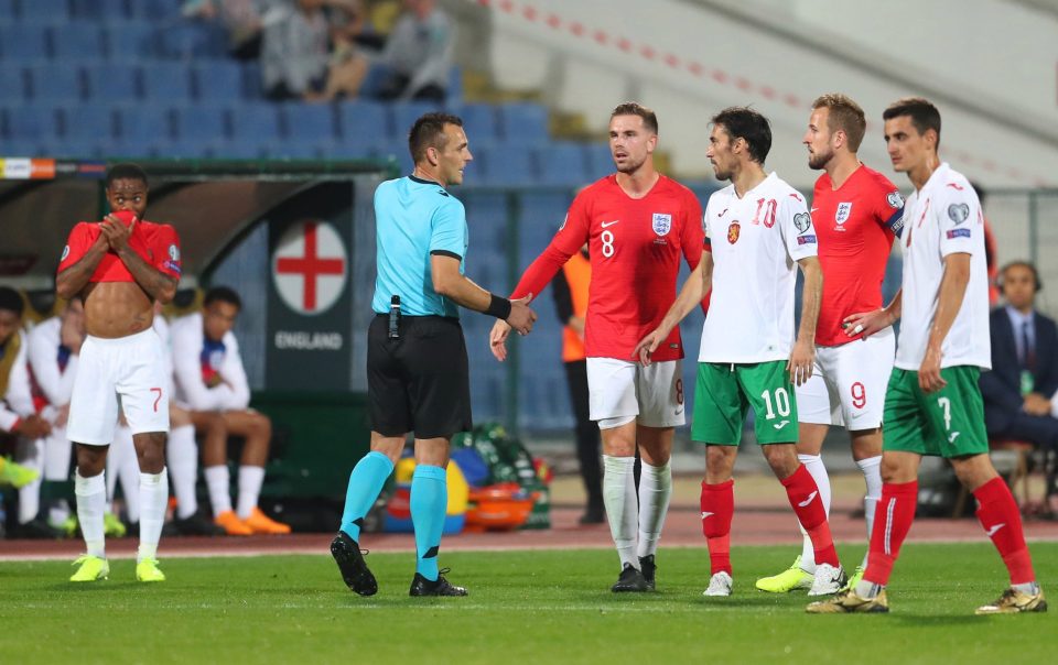  One unnamed Bulgaria player apologised to England's squad after full-time in Sofia