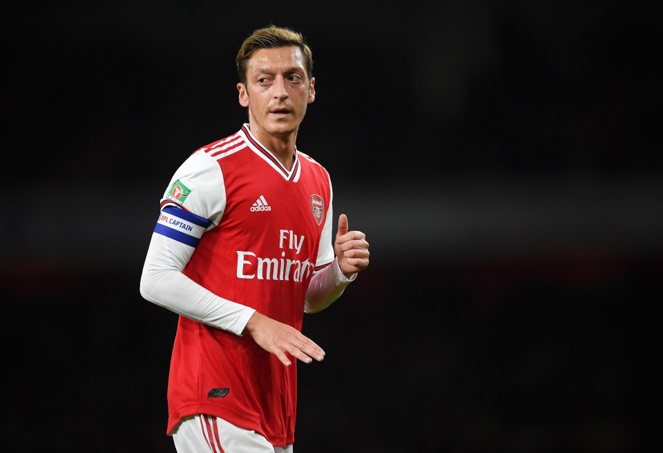  Ozil's last appearance came in the Carabao Cup win against Nottingham Forest on September 24