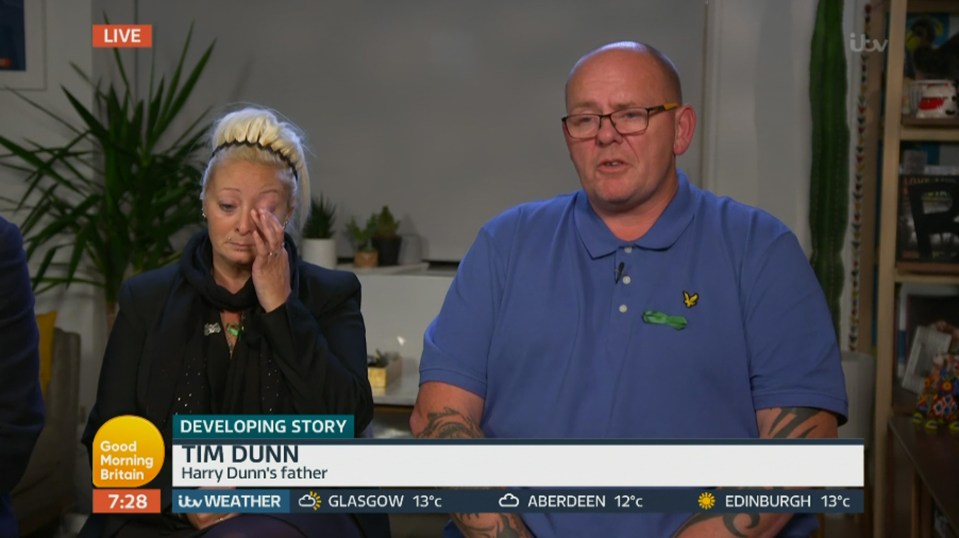  Harry Dunn's parents gave a tearful interview on Good Morning Britain today and mum Charlotte described her meeting with the President