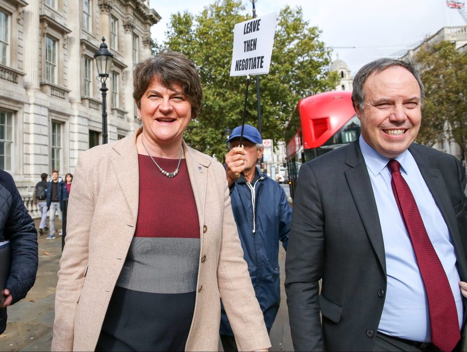  DUP leader Arlene Foster has dashed the PMs hopes of getting his Brexit deal through the Commons