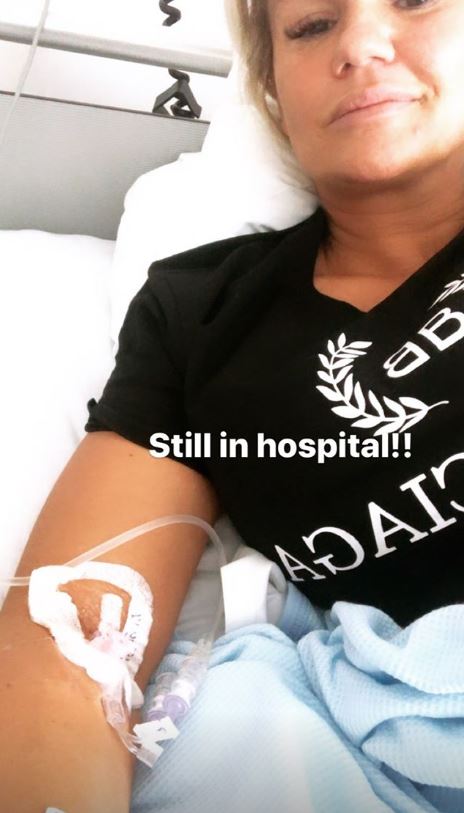  Kerry has been posting pictures of her on a drip in hospital