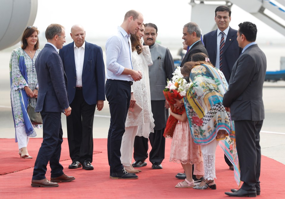  The Royals were given a warm welcome on the penultimate day of their trip