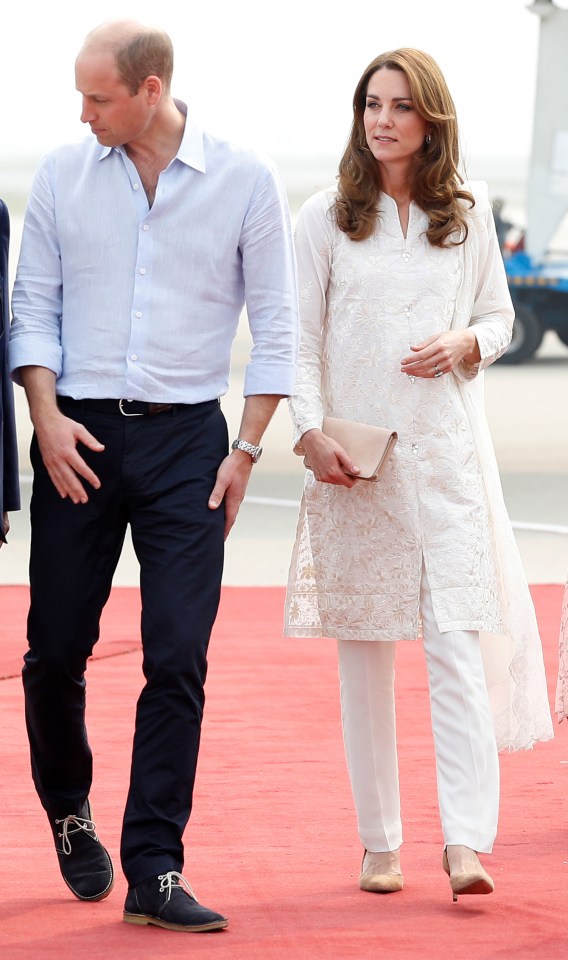 Kate and William arrived in Lahore this morning