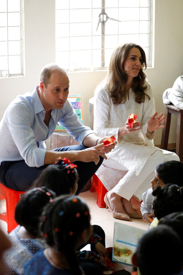  The Duke and Duchess entertained the kids at a birthday party