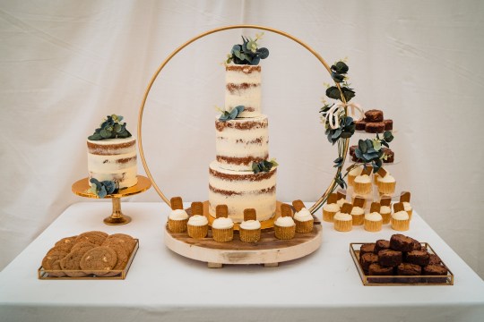  The couple had a Biscoff wedding cake and brownies and cookies for guests who weren't such a fan