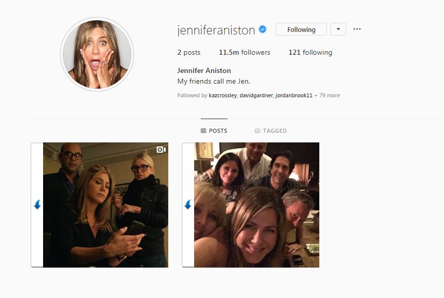  Jennifer already has more followers than the Sussex Royal account