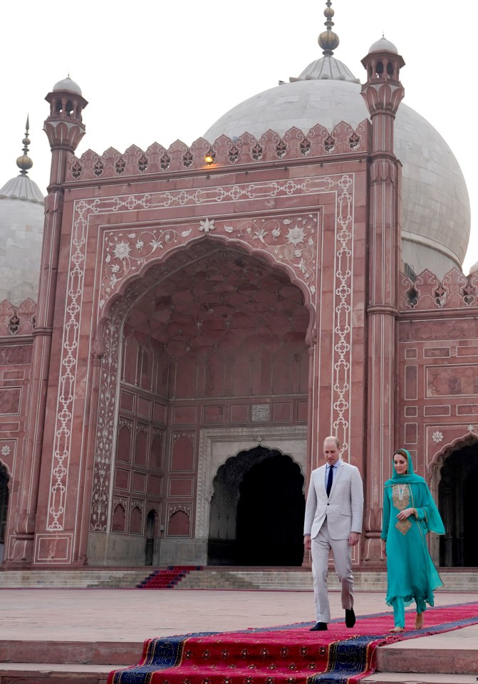 The Duke and Duchess were given a tour of the Mosque earlier today