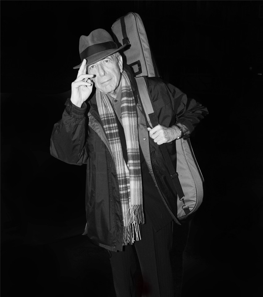  Leonard Cohen arriving for a Royal Albert Hall gig in 2008