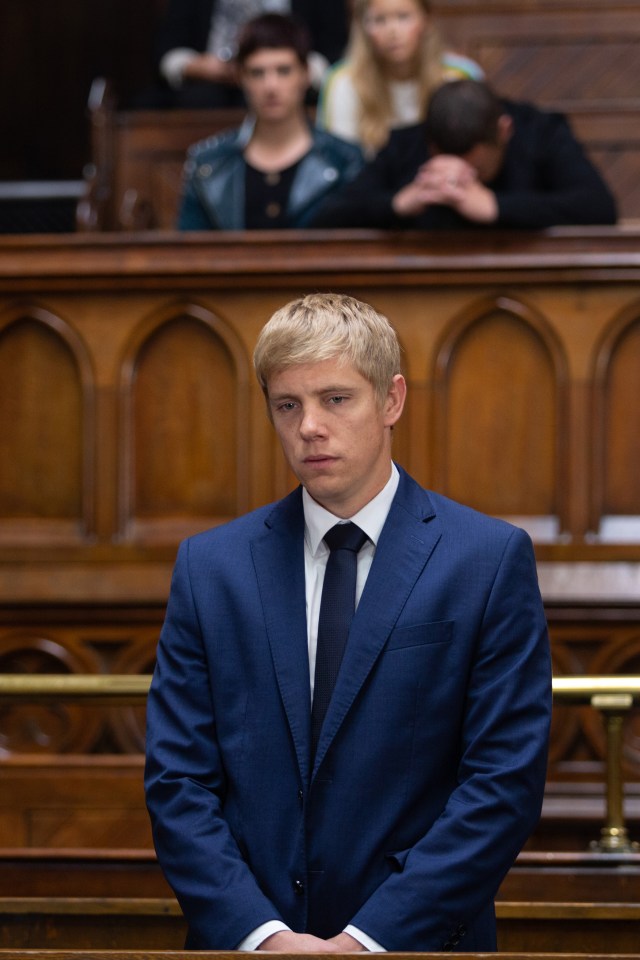  Emmerdale's Robert Sugden appears in court charged with murder as Ryan Hawley's exit scenes are revealed in first look pictures