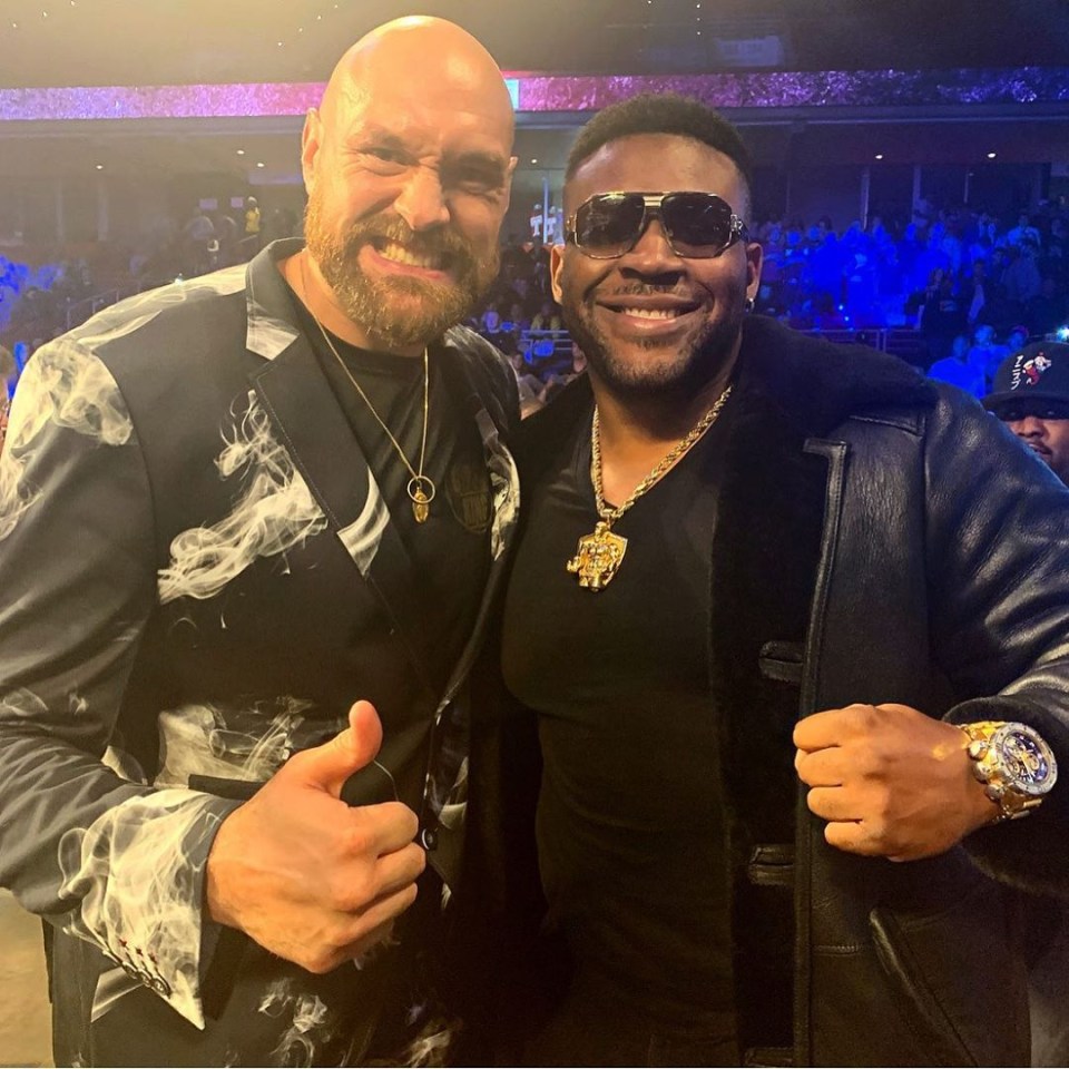  Fury and Jarrell Miller shared a picture together