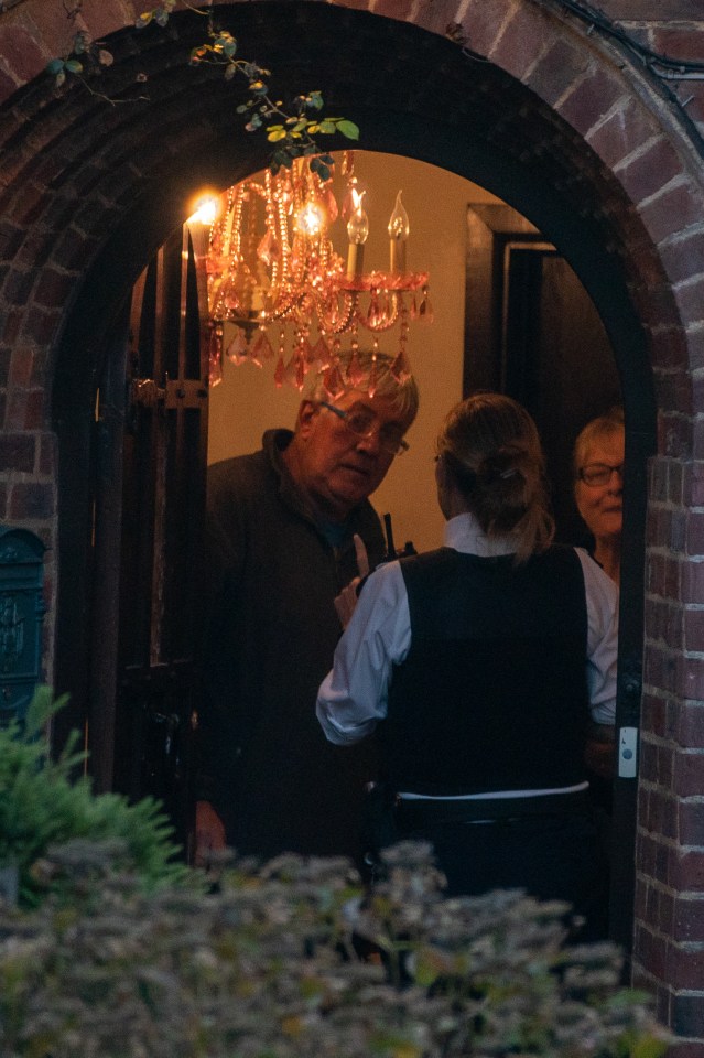  An officer was seen speaking with Arg's parents on the second police visit