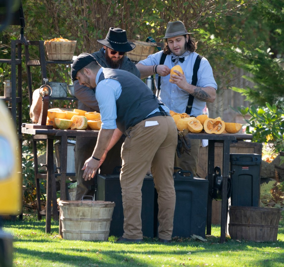  Hipster chefs prepared the mountains of grub in the great outdoors