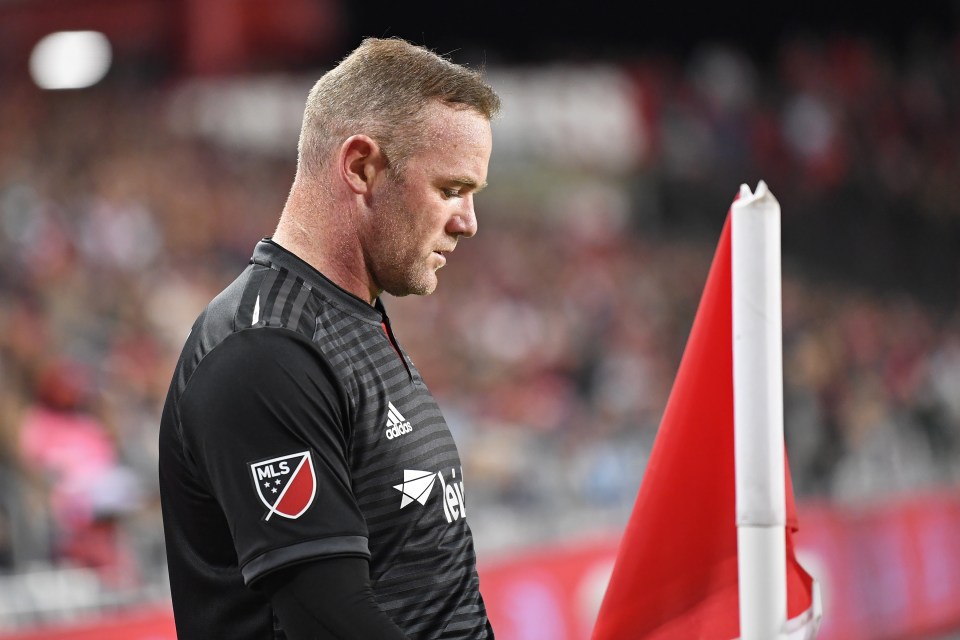  Wane Rooney ended his MLS career on a low after Toronto thrashed DC United 5-1 in the play-offs