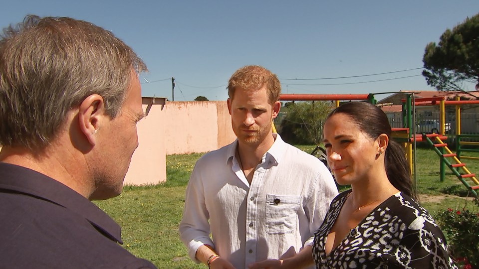  Harry and Meghan spoke to Bradby about their struggles with fame while in South Africa last year