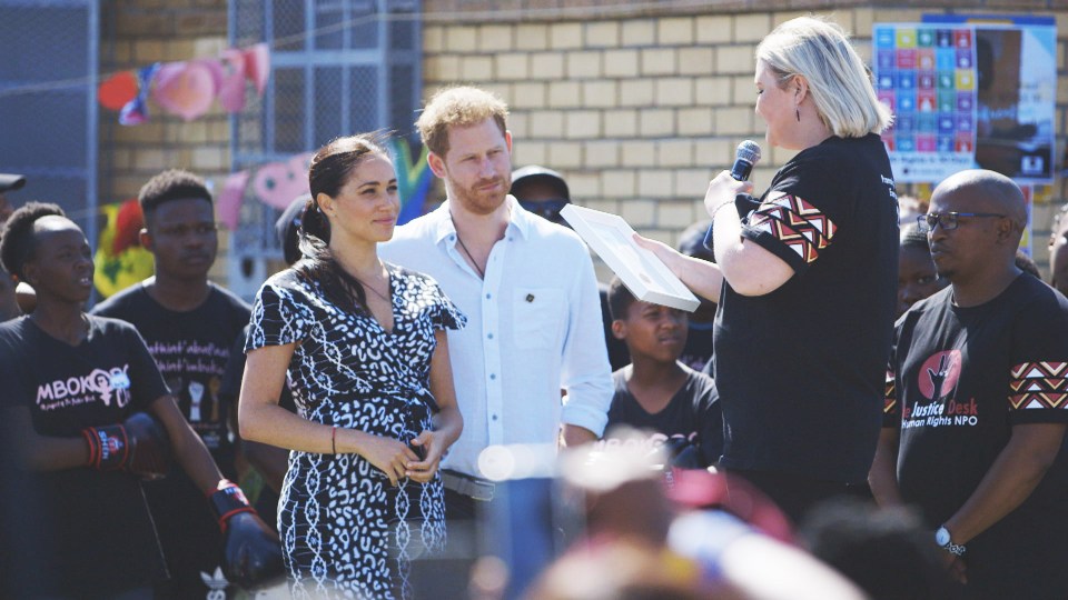  Meghan Markle pictured with Prince Harry during tour of Africa