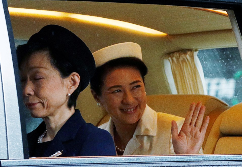 Japan’s Empress Masako was among the more than 2,000 dignitaries gathered at the lavish ceremony