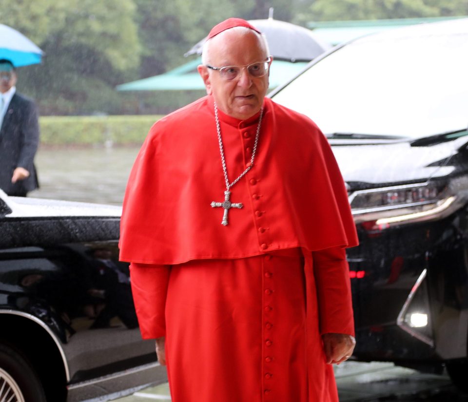  Vatican's Cardinal Francesco Monterisi at the long-planned celebrations, for which Japan declared a national holiday